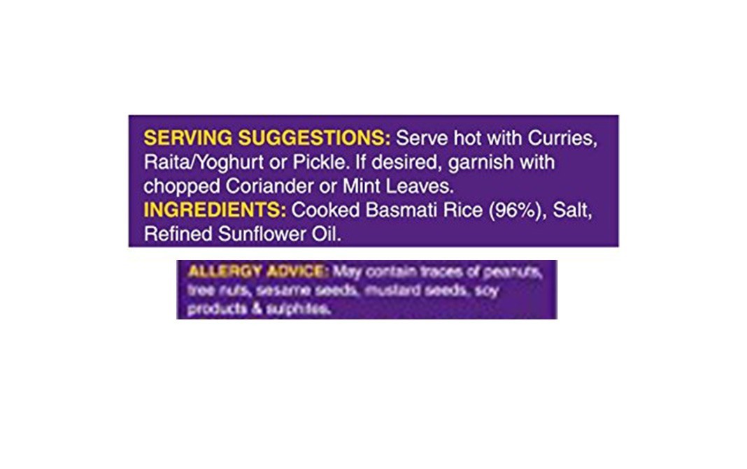 Fazlani Foods Steamed Basmati Rice    Pouch  250 grams